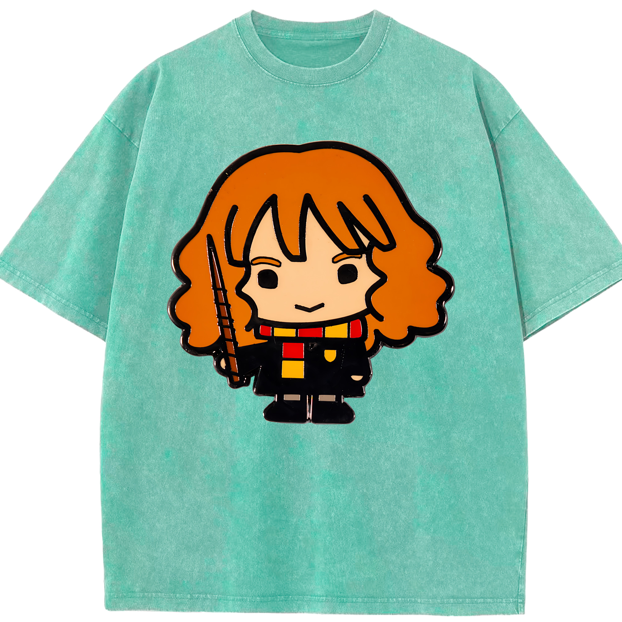 （画像用） Harry Potter ハリー・ポッターシリーズ 綿100% ヴィンテージ風 半袖Tシャツ（フロントプリント）